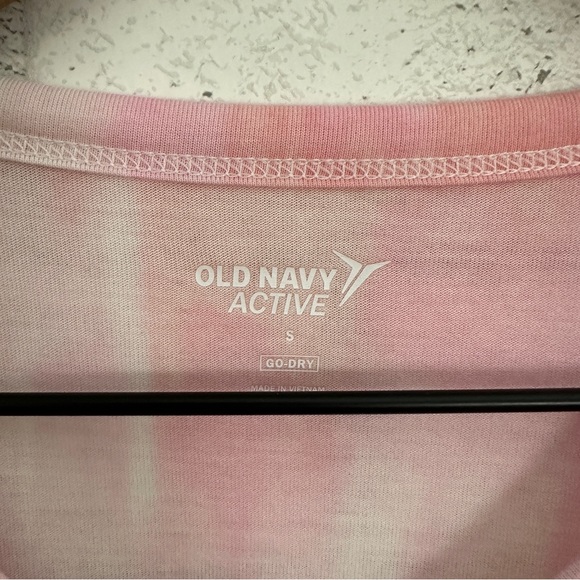 OLD NAVY Active Pink Tie Dye Drop Shoulder Tunic Tee - Picture 5 of 10